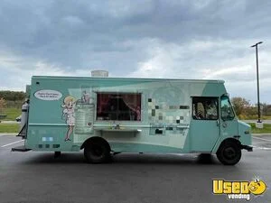 27' Food Truck with Professional Fire Suppression Used Mobile Kitchen for Sale in Michigan!