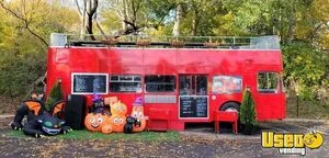 30' Bristol Open Top British Double Decker Bus Food Truck w/Full Kitchen & Dining Space on Deck- for Sale in Michigan!
