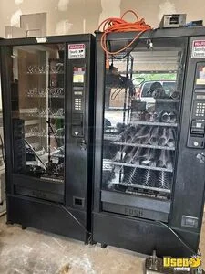 (2) Automatic Products Glass Front Snack Vending Machines For Sale in Texas!