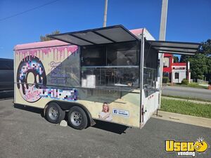 Turnkey - 8' x 16' Mini Donut Concession Trailer with Fire Suppression System for Sale in Florida!