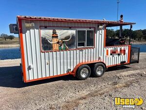 Barbecue Concession Trailer Barbecue Food Trailer Air Conditioning Texas for Sale