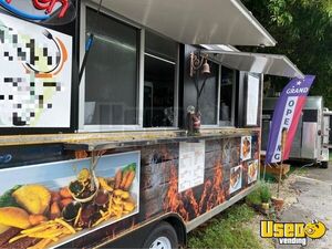 Barbecue Concession Trailer Barbecue Food Trailer Exterior Customer Counter Florida for Sale