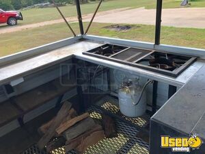Barbecue Concession Trailer Barbecue Food Trailer Hand-washing Sink Texas for Sale