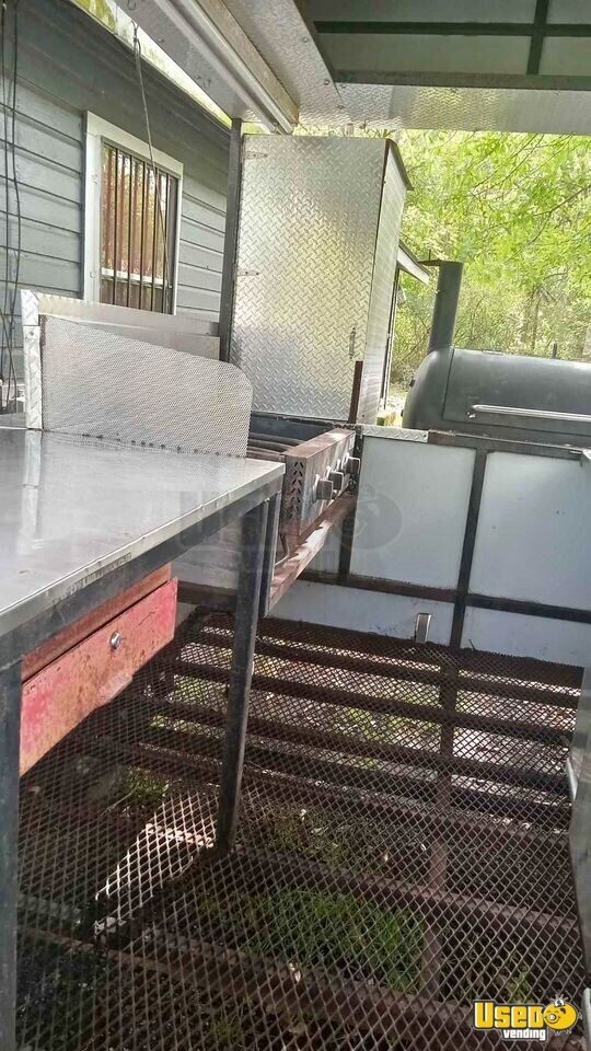 Mobile BBQ Unit Open Barbecue Concession Trailer with Smoker for Sale