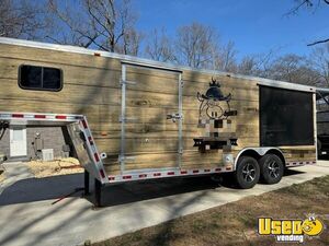 8' x 28' Barbecue Food Trailer with Ole Hickory SSE On a New 2023 Car Hauler for Sale in Alabama!