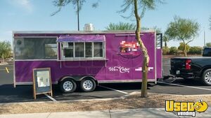 New Fully-Loaded Barbecue and Kitchen Food Concession Trailer with Porch for Sale in Arizona!