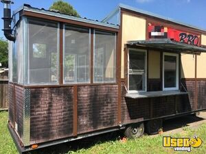 Inspected 2017 8' x 24' Barbecue Vending Trailer with a Screened Porch for Sale in California!