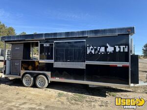 NICE 2020 8' x 22' Custom Built BBQ Smoker Concession Trailer w/ Full Kitchen for Sale in Colorado!