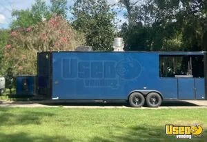 Like New - 2024 8.5' x 26' Barbecue Food Concession Trailer with 8' Porch for Sale in Florida!