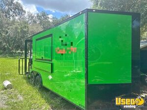 Like New - 2022 8.5' x 20' Barbecue Food Trailer with Porch | Concession Trailer for Sale in Florida!