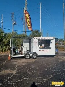 2024 8' x 10' Barbecue Food Concession Trailer with 8' Porch for Sale in Florida!