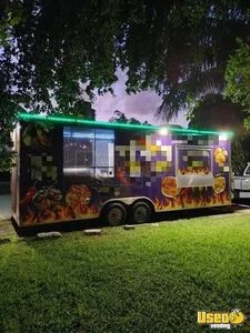Like-New - 2020 24' Barbecue Kitchen Food Concession Trailer with Screened Porch for Sale in Florida!