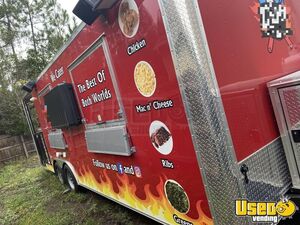 Like New - 2022 Barbecue Food Concession Trailer with Fire Suppression & Porch for Sale in Florida!