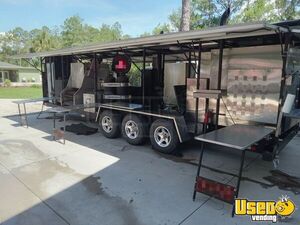 2017 8' x 36' Meadow Creek BBQ Smoker & Corn Roaster Rig Party Catering Concession Trailer for Sale in Florida!