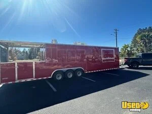 2024 8.5' x 38' Freedom Barbecue Concession Trailer with 8' Porch for Sale in Florida!