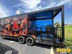 NEW - 2025 8.5' x 22' Quality Cargo Barbecue Food Trailer with 8' Porch | Concession Trailer for Sale in Georgia!