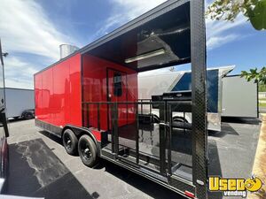 NEW - 2025 8.5' x 22' Quality Cargo BBQ Trailer w/ Porch + Fire Suppression System for Sale in Georgia!