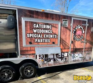 LIKE NEW 2012 - 7' x 20' Barbecue Concession Trailer with Southern Pride Smoker for Sale in Georgia!