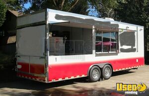 2018 - 8.6' x 24’ Barbecue Concession Trailer with Porch and Southern Pride Smoker for Sale in Georgia!