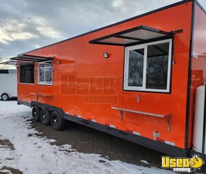 Custom-Built - 2023 8.4' x 26' Barbecue Food Concession Trailer with Pro-Fire Suppression for Sale in Idaho!