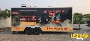 2025 8.5' x 20' Barbecue Kitchen Food Concession Vending Trailer w/ Smoker + Pro Fire System for Sale in Idaho!