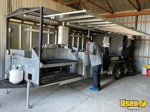 2016 7' x 22' Open BBQ Smoker Trailer Open Sided Food Concession Trailer for Sale in Indiana!