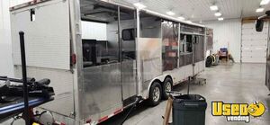 2014 - 8.5' x 27' Freedom Barbecue Kitchen Food Trailer with 10' Porch & Solar Panel for Sale in Kentucky!