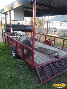 8' x 14 Open and Covered Barbecue Pit Smoker Trailer | Tailgating BBQ Rig for Sale in Louisiana!