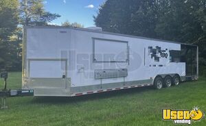2015 - Freedom 8.5' x 20' Barbecue Food Concession Trailer with Porch for Sale in Maine!