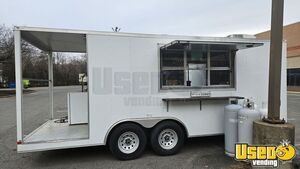 2022 8.5' x 20' Kitchen Food Concession Vending Trailer w/ Porch and Pro Fire System for Sale in Maryland!