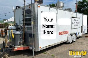 Licensed 2011 Concession Nation 8' x 22' Commercial BBQ & Kitchen Trailer for Sale in Michigan!