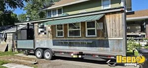 Well-Equipped - Barbecue Kitchen Food Concession Trailer with Porch and Smoker for Sale in Nebraska!