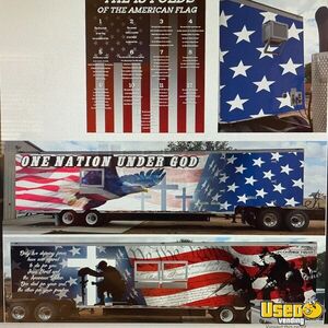 Beautiful and Loaded Patriotic 8.5' x 48' BBQ & Full Kitchen Food Trailer for Sale in New Mexico!