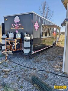 33' Barbecue Food Trailer with Porch | Food Concession Trailer for Sale in New York!