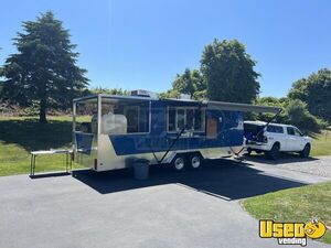 TURNKEY - 2021 8' x 17' Barbecue Kitchen Food Trailer w/ 6' Porch & Pro-Fire Suppression for Sale in New York!