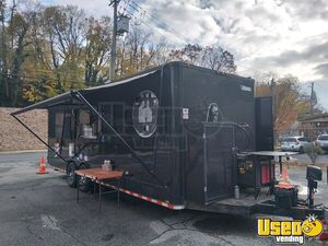 Fully Equipped 2018 8.5' x 24' Barbecue Kitchen Concession Trailer with 6' Porch + Pro Fire System for Sale in New York!