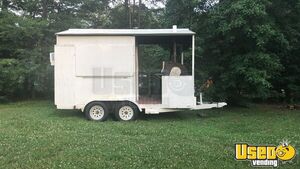 2002 7' x 14'  Barbecue Food Trailer Food Concession Trailer w/ Southern Yankee Smoker for Sale in North Carolina!