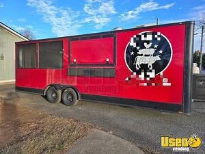 2021 8' x 24' Barbecue Kitchen Food Concession Vending Trailer w/ Smoker for Sale in North Carolina!