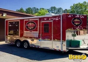 2014 8.5' x 20' Barbecue Food Concession Trailer with 10' Porch for Sale in North Carolina!