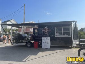 TURNKEY - 2022 8.5' x 24'' Barbecue Food Concession Trailer with 12' Porch for Sale in North Carolina!