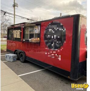 2021 8' x 24' Spartan Barbecue Food Trailer with Porch for Sale in North Carolina!
