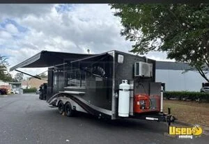 2025 8.5' x 22' Barbecue Food Concession Trailer with Fire Suppression & 6' Porch for Sale in North Carolina!
