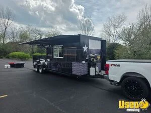 2020 9' x 22' Barbecue Food Concession Trailer with Porch Mobile Vending Unit for Sale in Ohio!