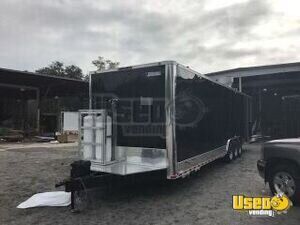 2018 - 8.5' x 35' BBQ and Kitchen Food ConcessionTrailer with Porch and Bathroom for Sale in Ohio!