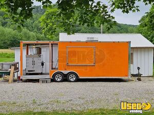 2011 8' x 16' Barbecue Food Concession Trailer with Porch for Sale in Ohio!