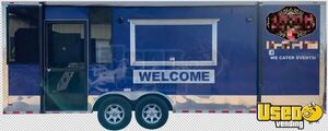 2017 24' Barbecue Food Trailer with Screened In Porch Concession Trailer for Sale in Oklahoma!