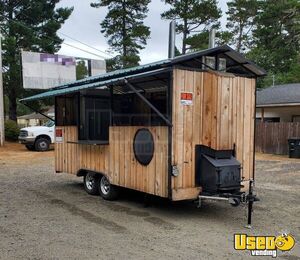 Lightly Used 2020 Custom-Built 8' x 17' Barbecue Food Trailer for Sale in Oregon!