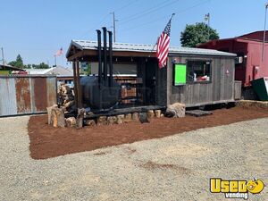 Turnkey - Custom Built Barbecue Food Trailer with 14' Covered Deck | Concession Trailer for Sale in Oregon!