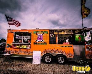 2016 - Freedom 8.5' x 24' Barbecue Concession Trailer with a 10' Porch for Sale in Pennsylvania!