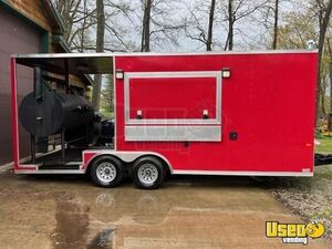 2021 Rock Solid Cargo Barbecue Food Concession Trailer with Open Porch for Sale in Pennsylvania!